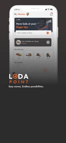 Lodapoint - Ride & Move Goods Screenshot 1 of 9