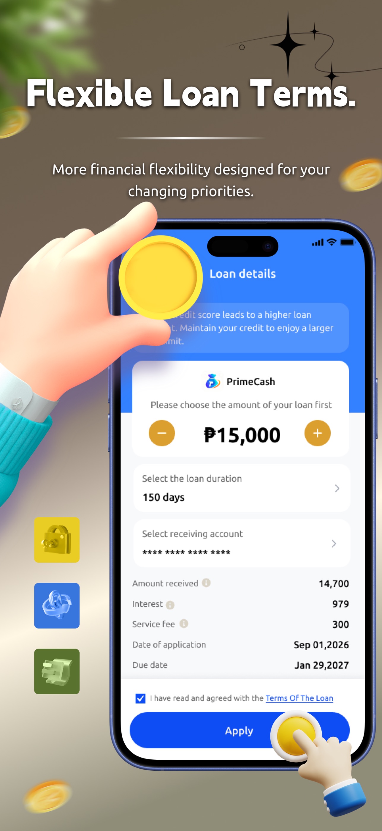 Screenshot 4 of PrimeCash: financial support