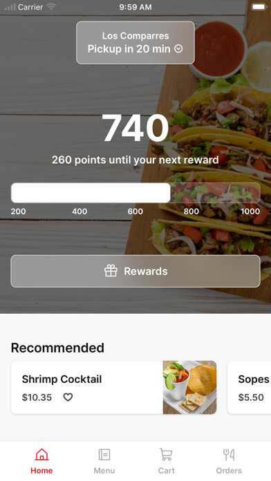 Los Comparres iPhone screenshot 1 - Food & Drink app