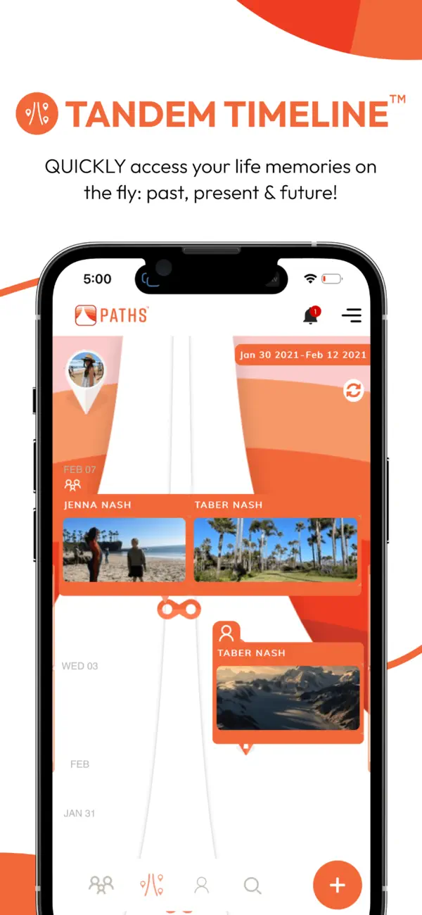 Screenshot #1 pour Paths: Friends Memories Life