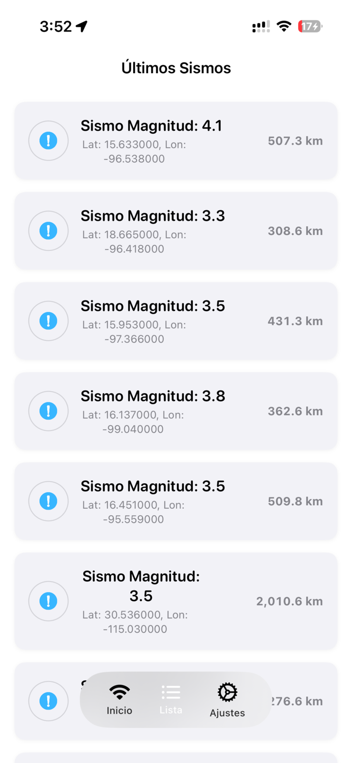 SASNO - Alerta Sísmica