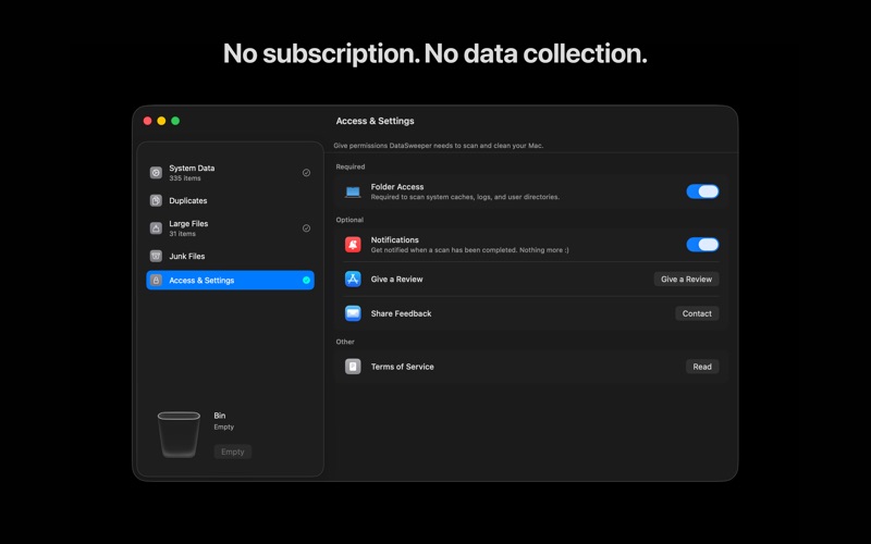 Data Sweeper: 磁盘清理 screenshot