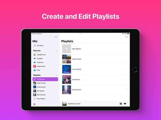 Offline Music Player - Mix iPad screenshot 3 - Music app