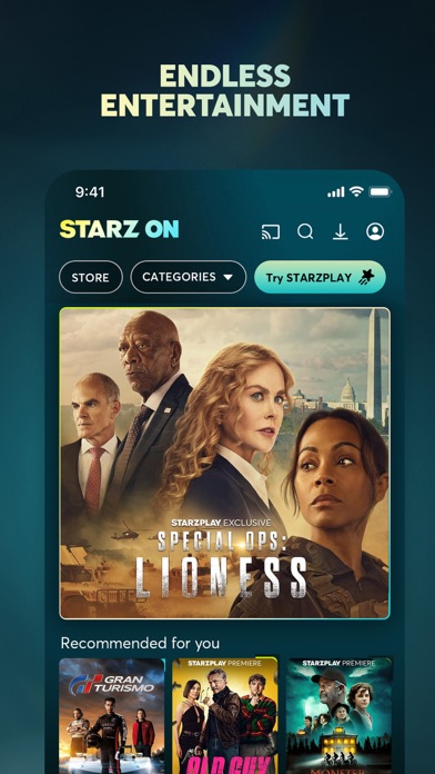 STARZ ON Screenshot
