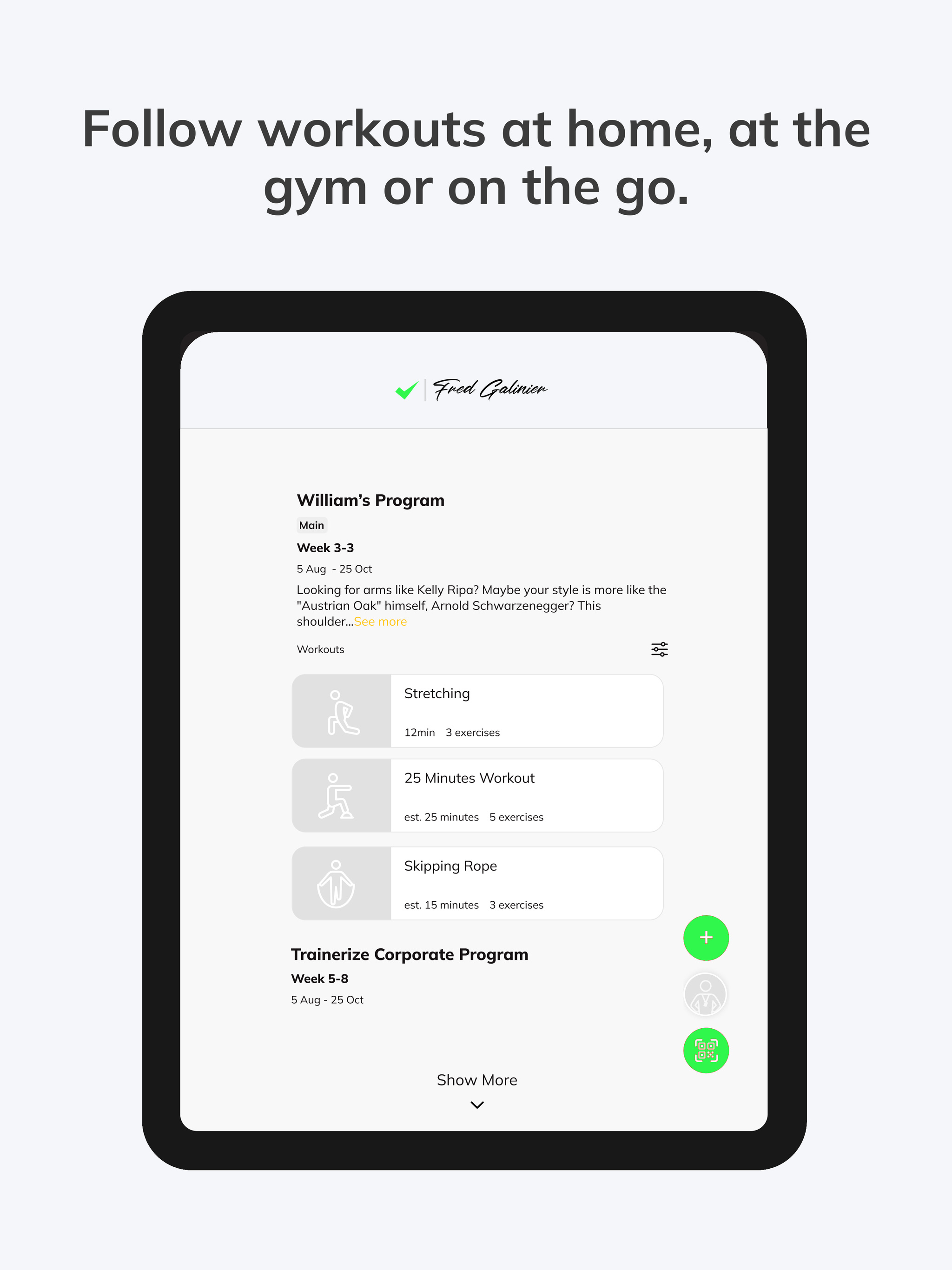 Fred Galinier Fitness screenshot 9