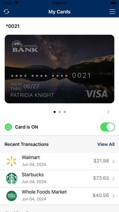 CMBK CardCenter Screenshot