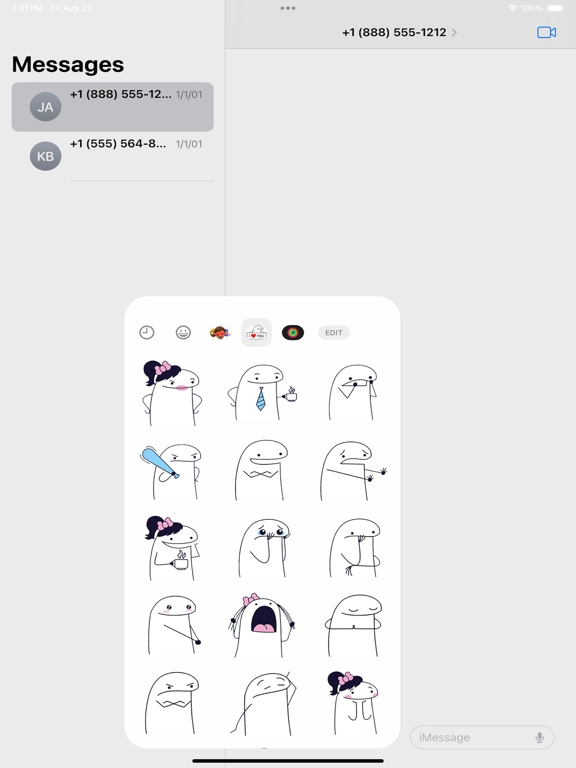 Screenshot #5 pour Flork Stickers Pack