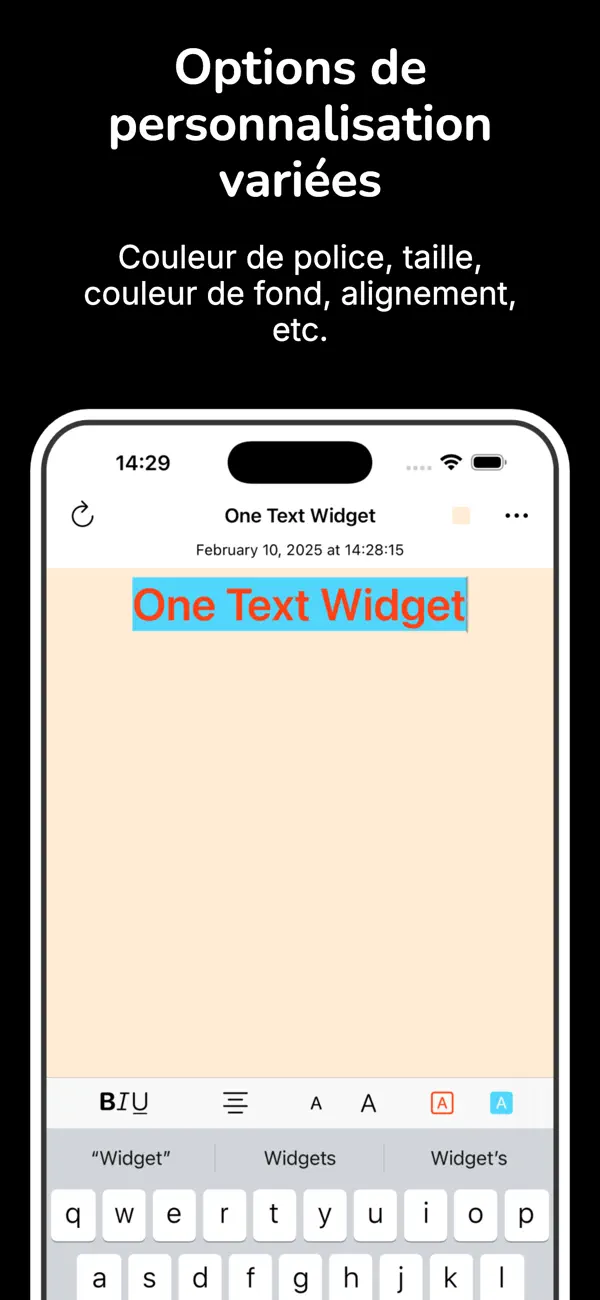 Screenshot #3 pour One Text Widget