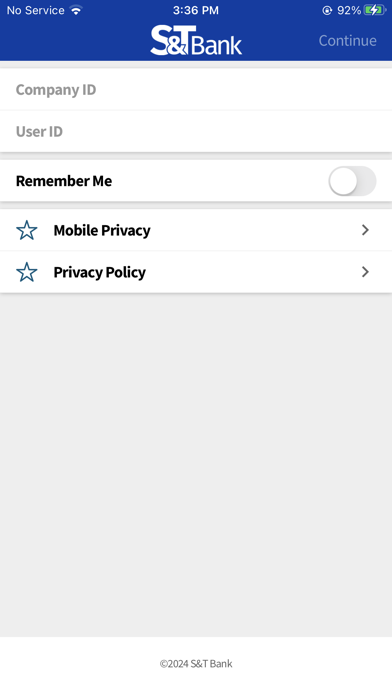 S&T Business Mobile Banking Screenshot