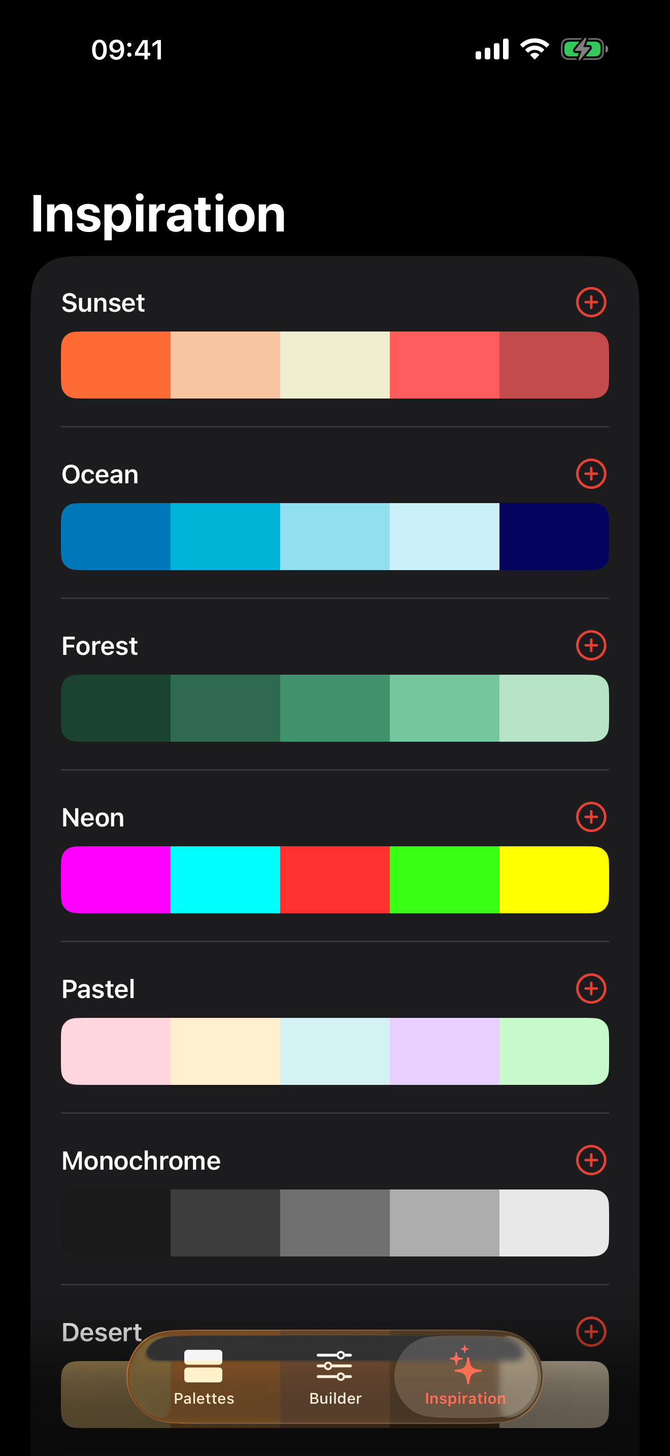Cinnabar Color Palette screenshot 3