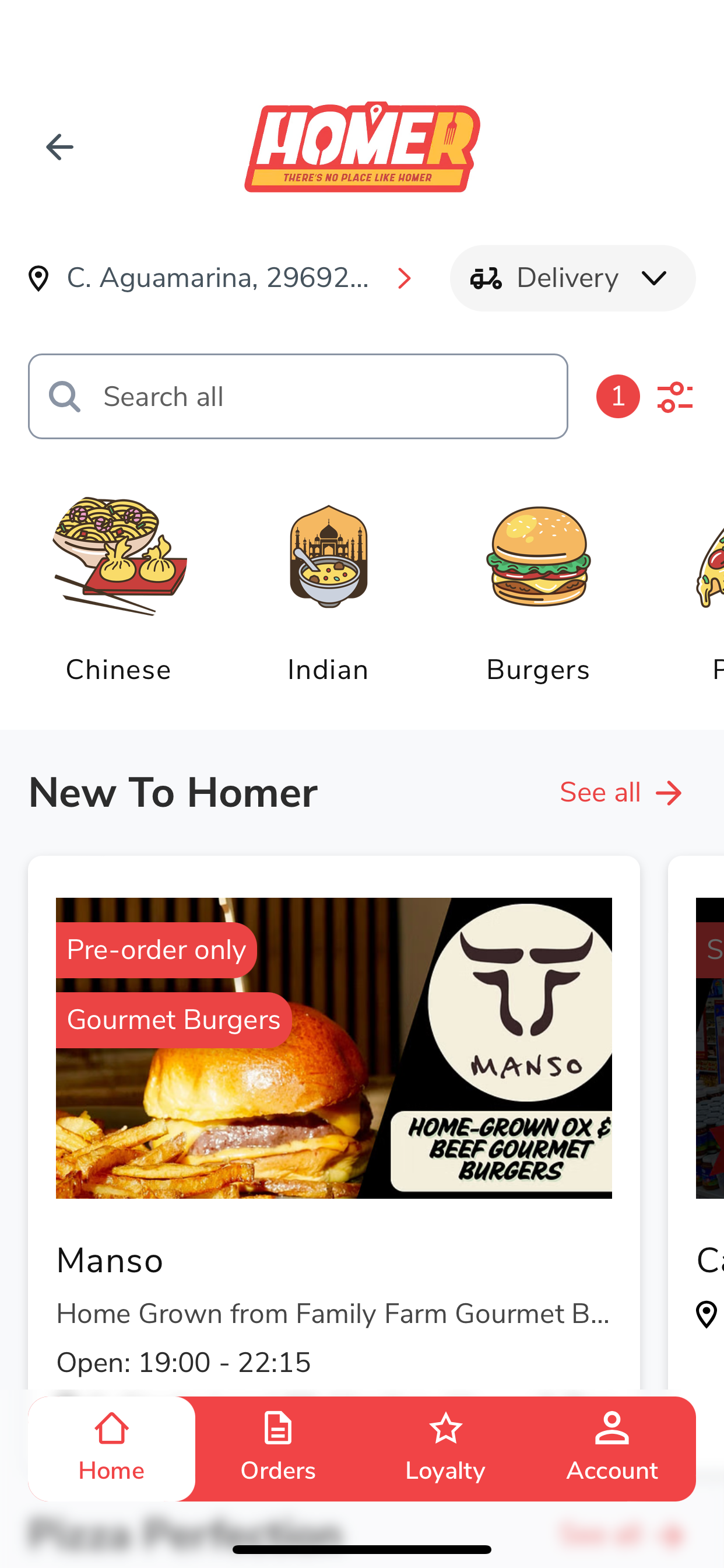 Homer Food Delivery