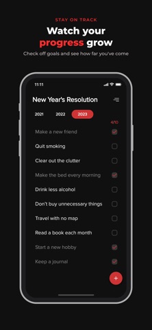 New Year's Resolution: Goals Screenshot 2 of 7