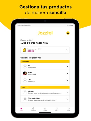 Jazztel iPad screenshot 4
