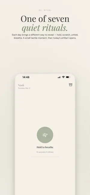 Nook – Daily Artifact screenshot 1