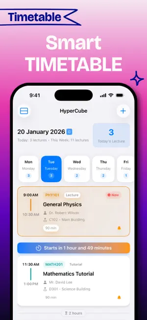 HyperCube: Timetable & Tasks screenshot 2