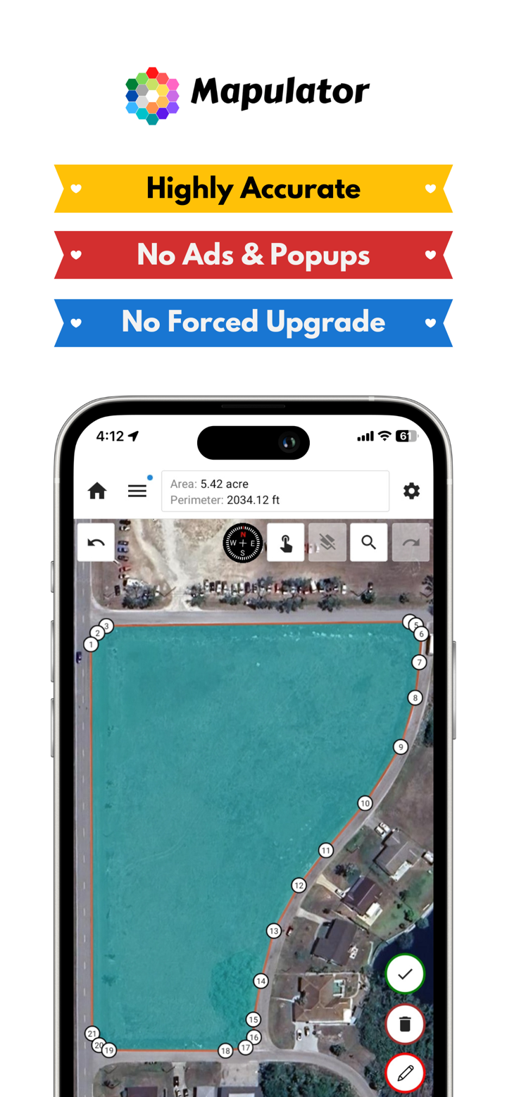 GPS Land Measurement & Survey screenshot 1