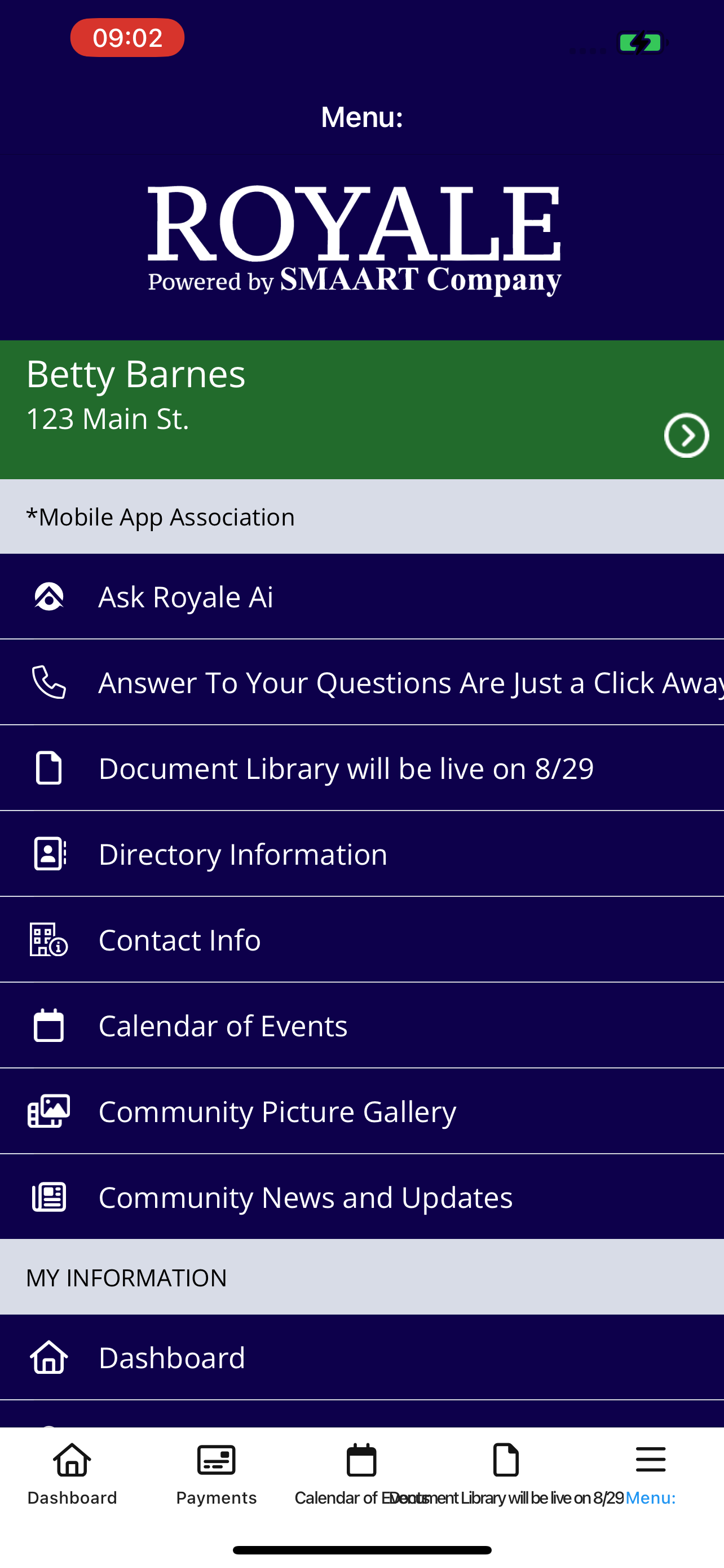 Royale Management Services HOA
