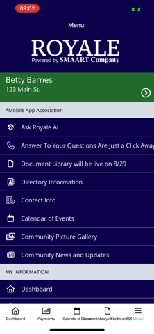 Royale Management Services HOA iPhone screenshot