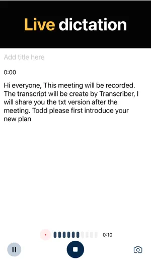 Transcriber • Speech to Text screenshot 2