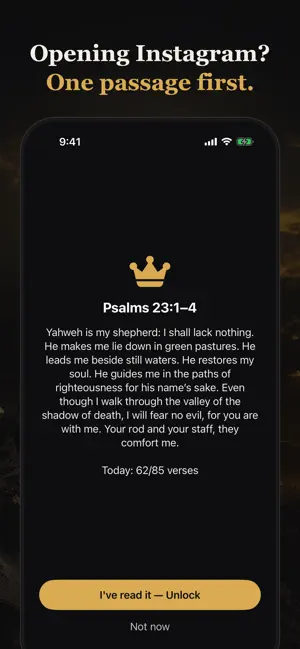 Biblemaxxing: Bible App Lock screenshot 2