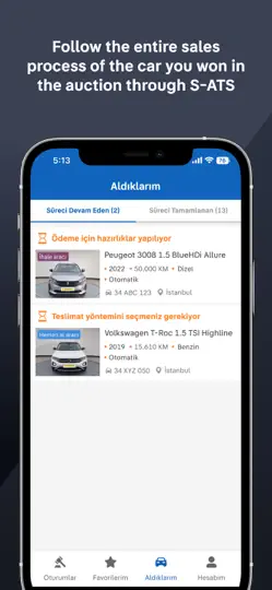 S-Araç Tedarik Sistemi iPhone Ekran Görüntüsü 4