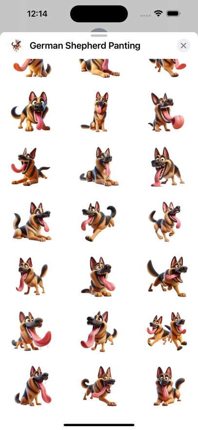 German Shepherd Panting