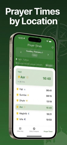 Qibla Finder Pro: Prayer Times screenshot