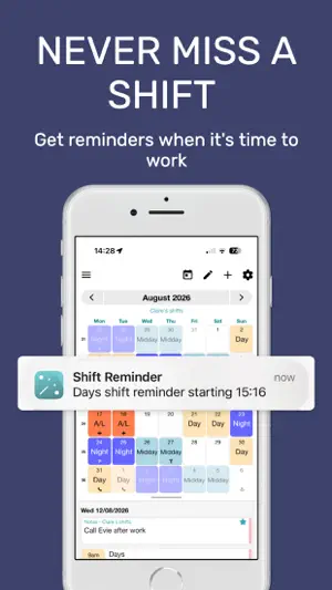 My Shift Planner - Calendar screenshot 2