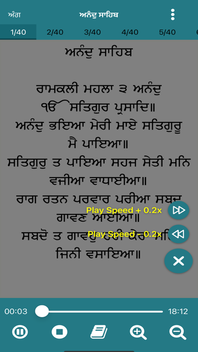 Anand Sahib Ji with Audio Screenshot