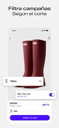 Captura de pantalla de Privé By Zalando | Outlet en iPhone 5