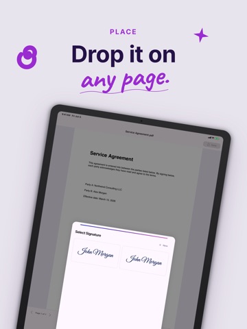 Sign PDF - eSign & Fill Docs iPad screenshot