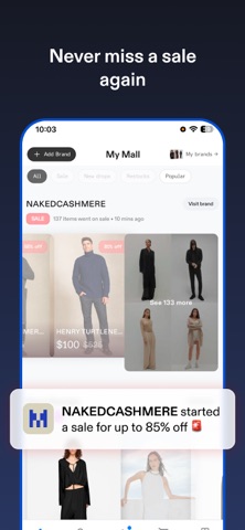 The Mall: Save & Track Brands screenshot