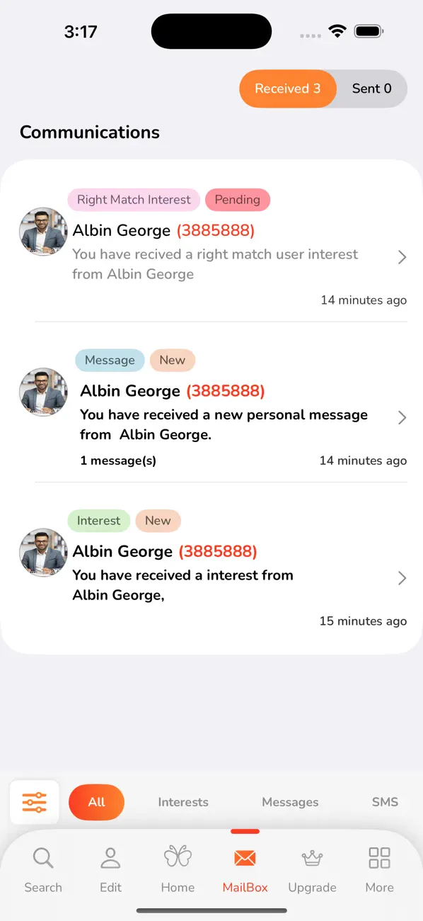 Screenshot #3 pour M4marry - Matrimony App