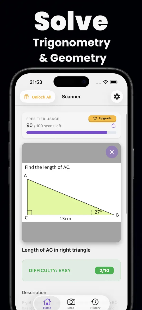 #3. Geometry Solver △ (iOS) Ved: Wiktor Pabich