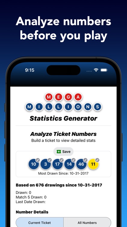 Mega Millions Statistics Picks