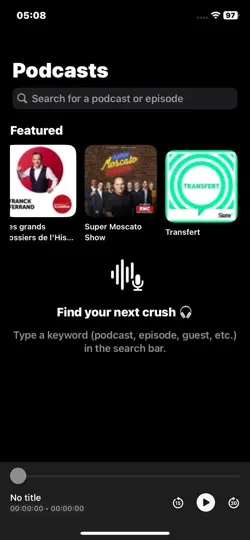 Screenshot von IPodcast Player auf dem iPhone 2