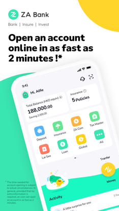 ZA Bank screenshot 1