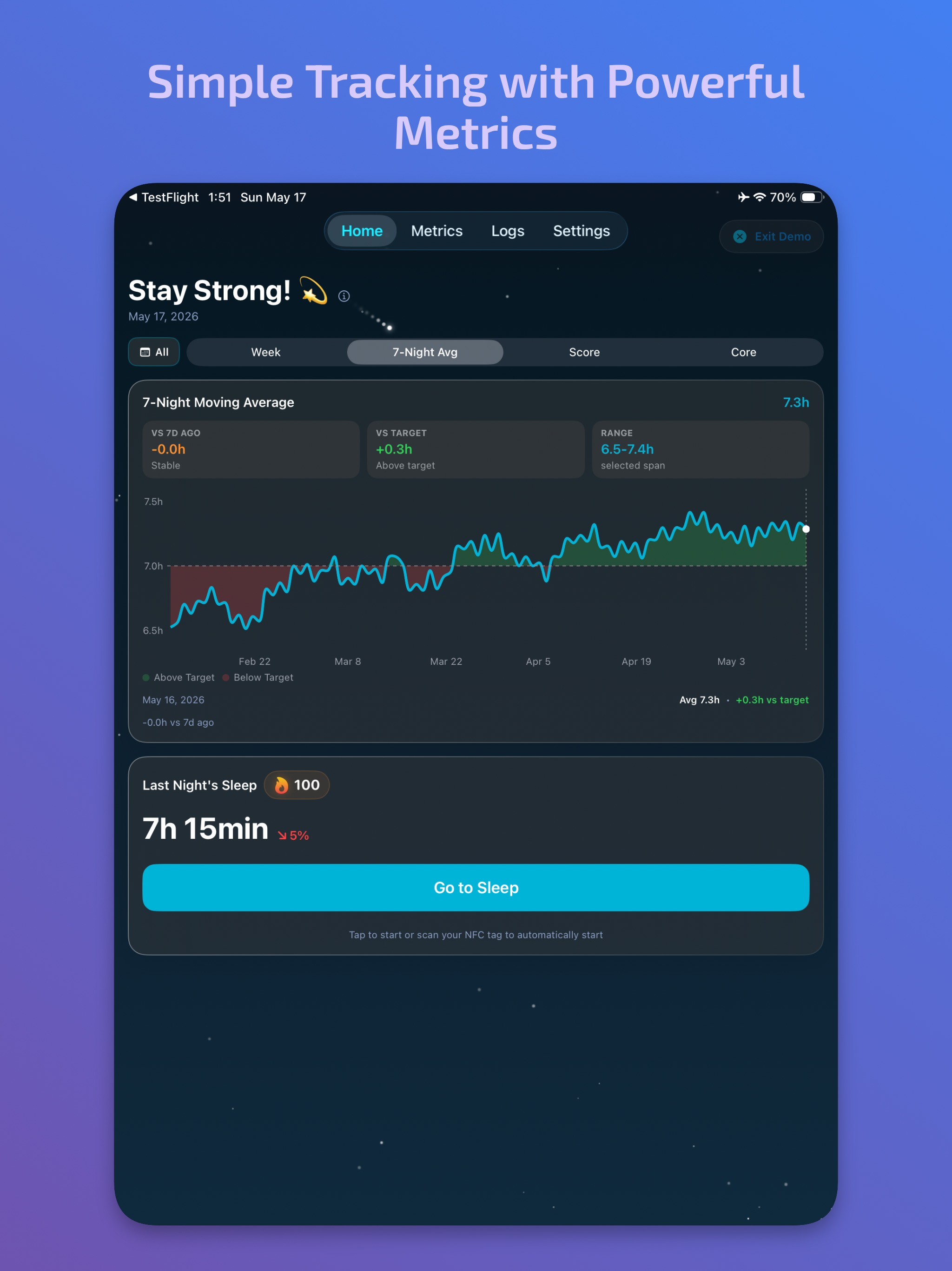 Twilight: simple sleep tracker
