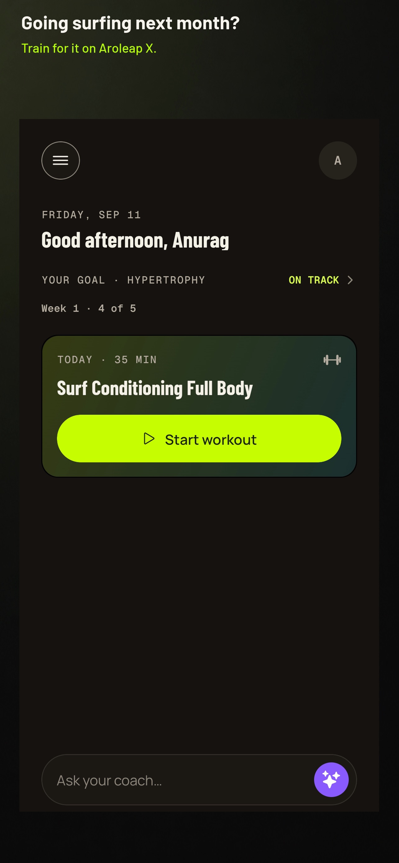 Screenshot 1 of Coach Aro