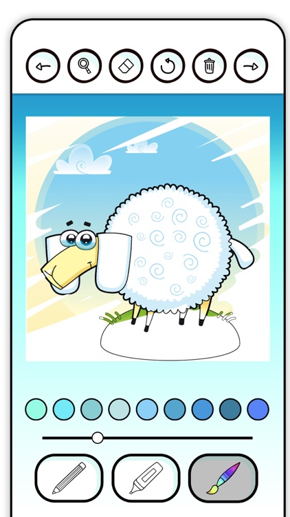 Coloring book farm animal