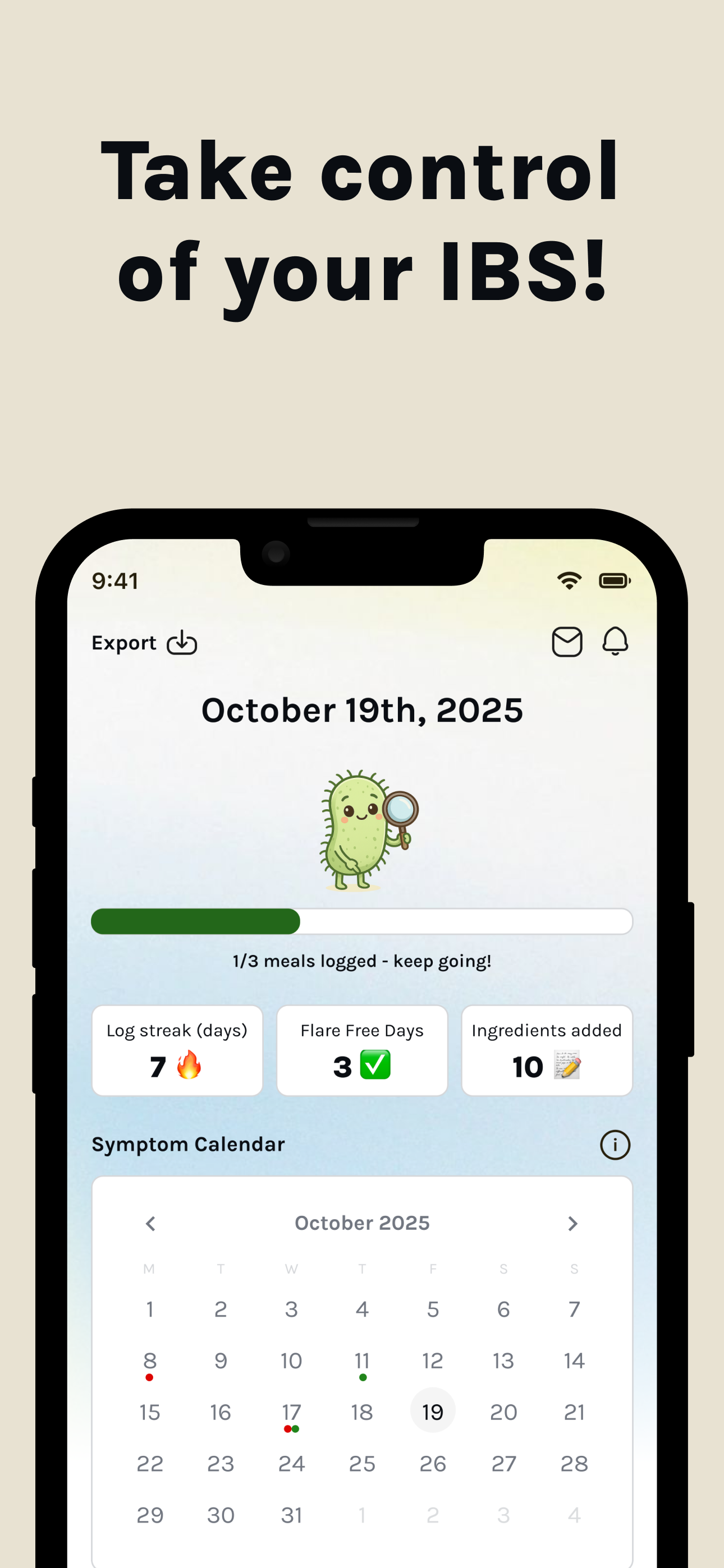 IBS Tracker: Food Diary Log