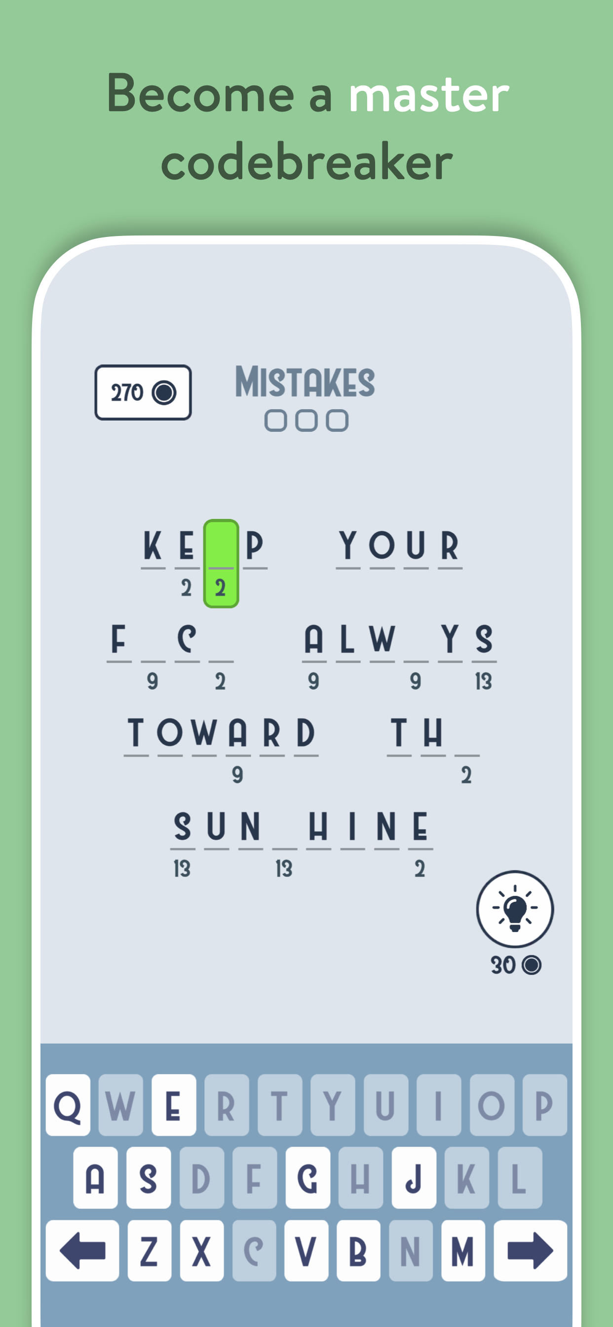 Cryptogram - Fun Puzzle Game