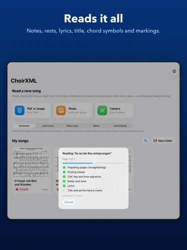 ChoirXML screenshot 2