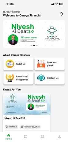 Omega Financial Events screenshot