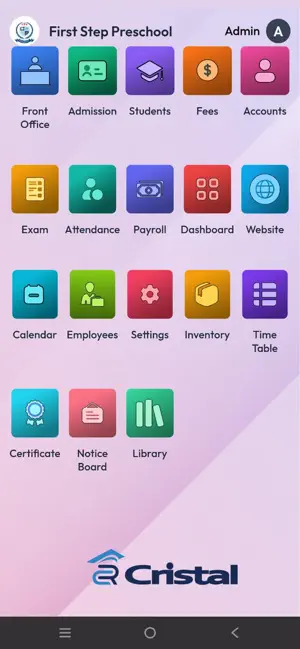 Cristal Admin screenshot 1