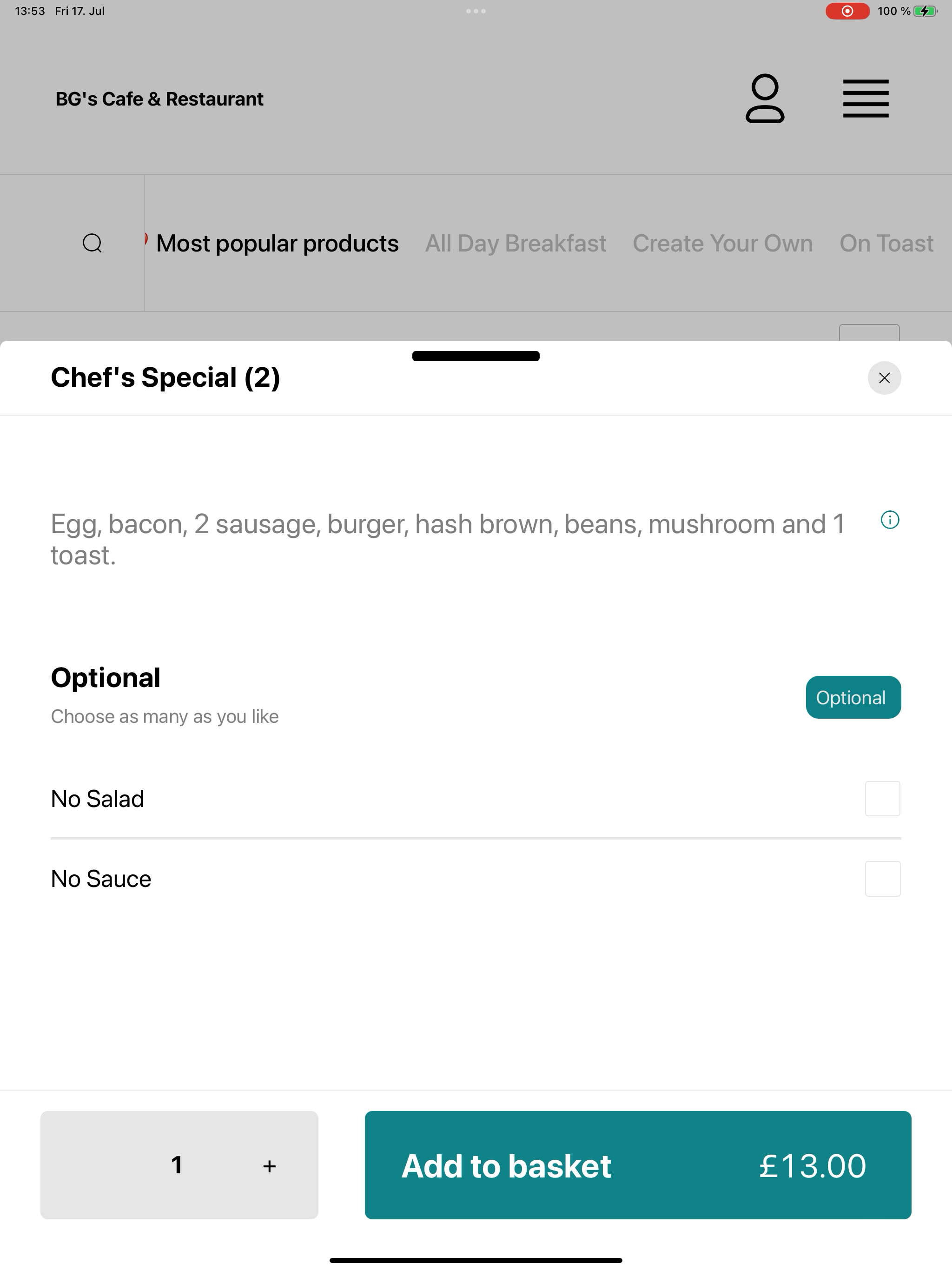 BG's Cafe & Restaurant screenshot 9
