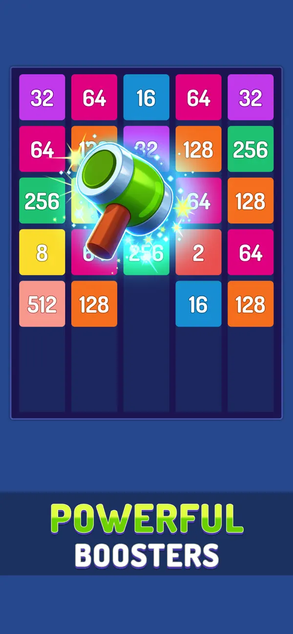 Screenshot #3 pour X2 Blocks: 2048 Number Puzzle
