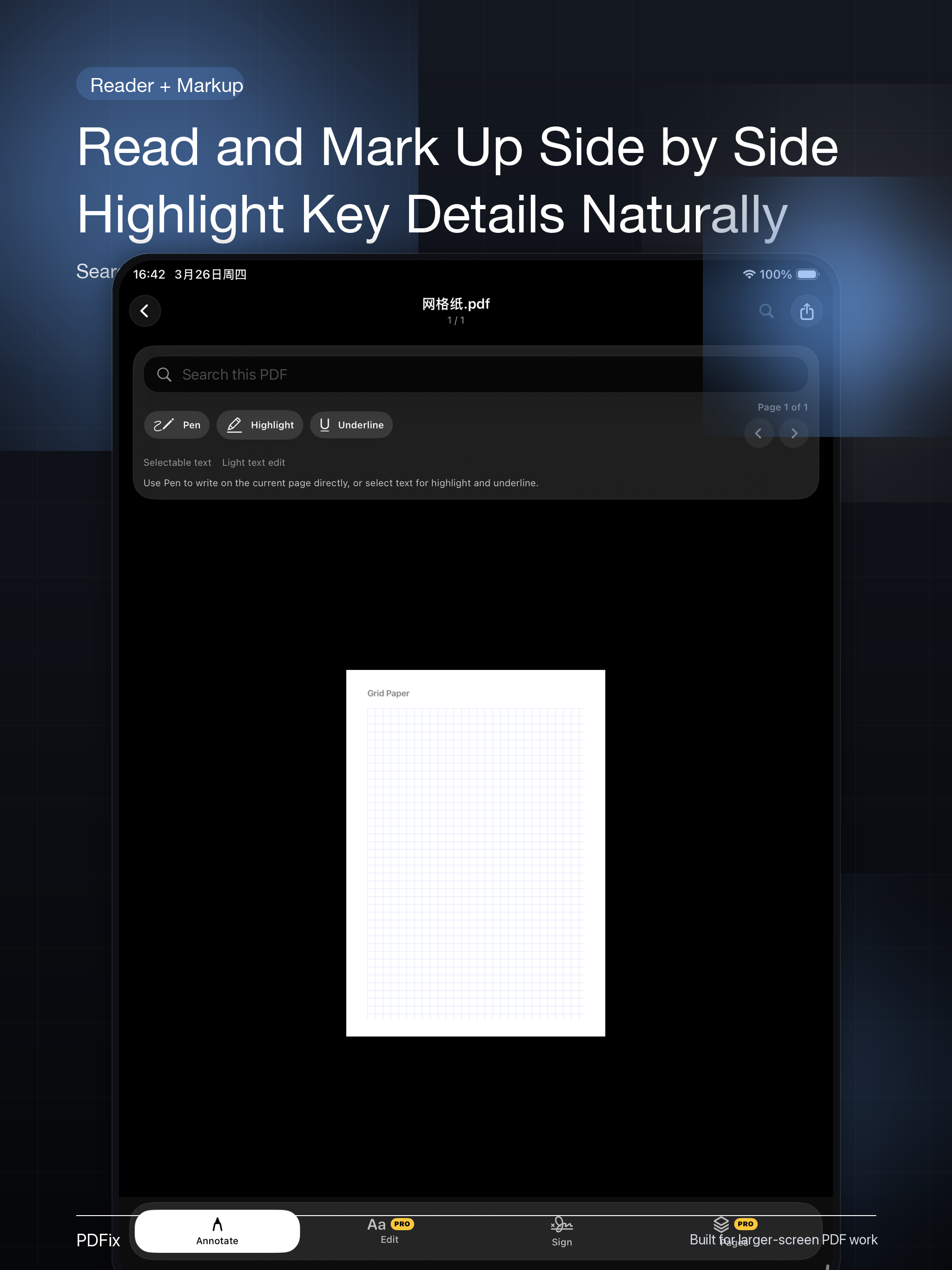 PDFix: PDF Scanner & Editor