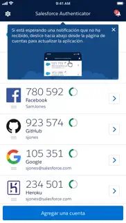 salesforce authenticator iphone capturas de pantalla 1