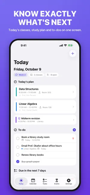 Class Schedule & Planner screenshot 1